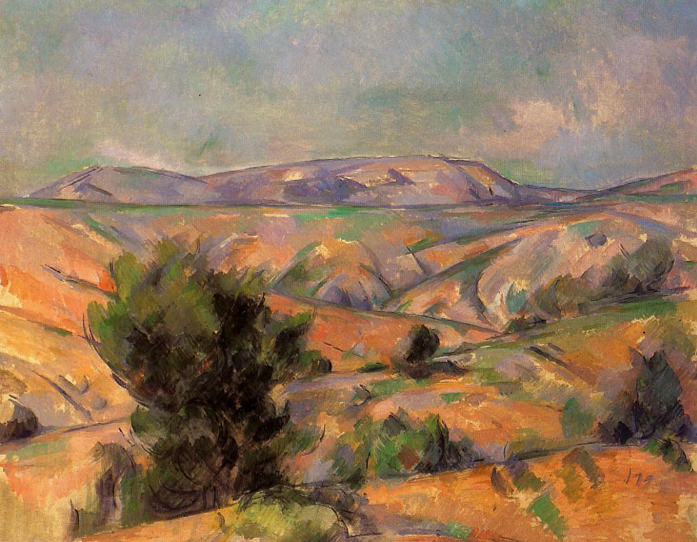 Mount Sainte-Victoire Seen from Gardanne - Paul Cezanne Painting